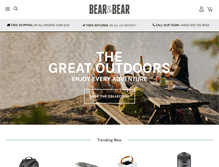 Tablet Screenshot of bearandbear.com